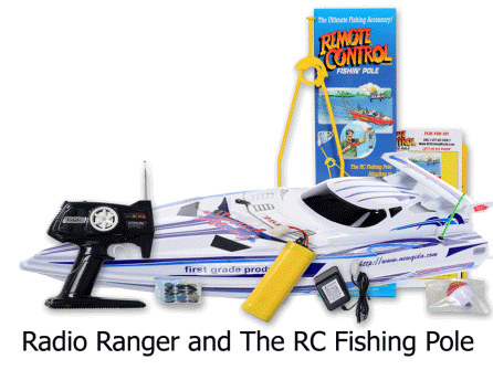 34" Radio Ranger Bait Casting Boat, Pulls in Fish too!
