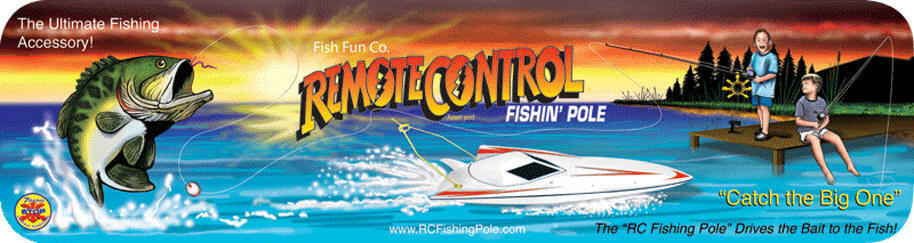 Drive your remote control fishing boat, when a fish hits, you're rc fishing!