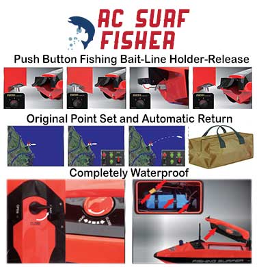 Fishing Surfer RC Bait Boats for Surf Fishing 