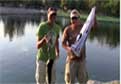 Two Guys, The Radio Ranger Rc Fishing Boat, One Giant Catfish